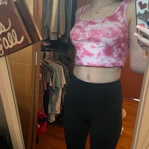 Shein pink tie dye top